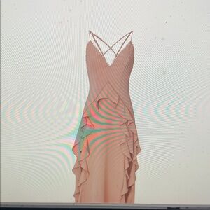 The Jetset Diaries Backless Peach Dress